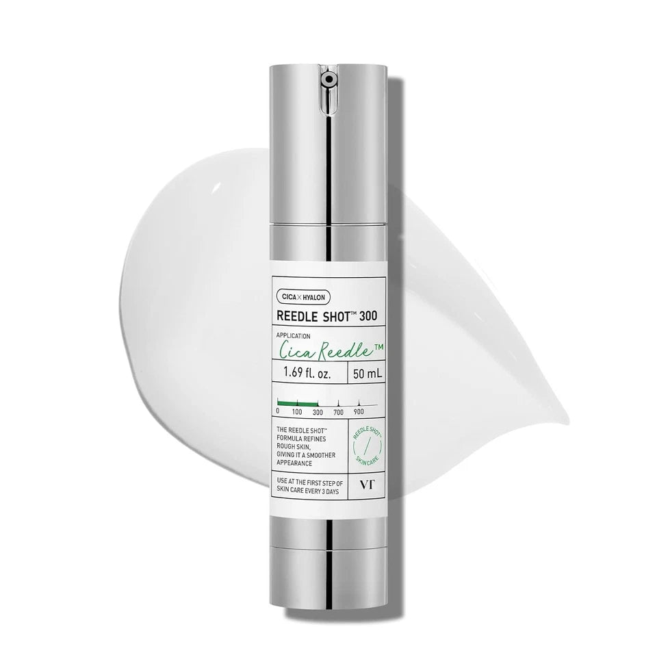 VT COSMETICS CICA Reedle Shot 300, Advanced Microneedling Serum, K- Skin Booster