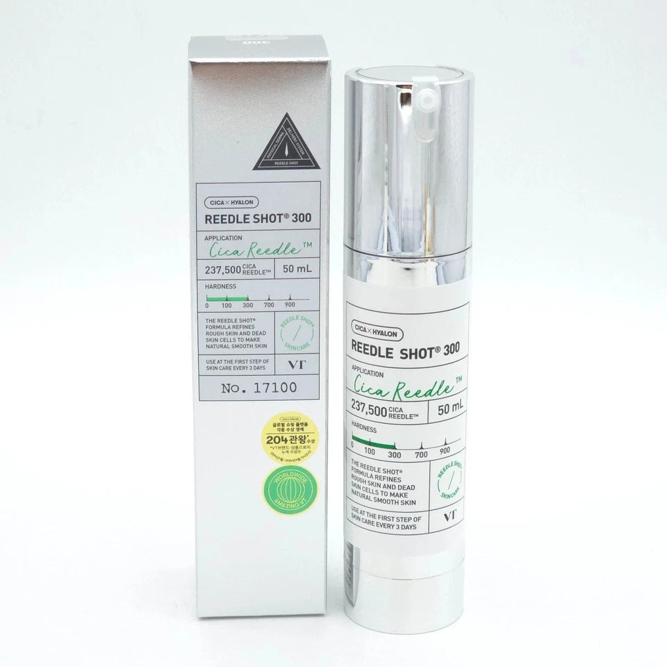 VT COSMETICS CICA Reedle Shot 300, Advanced Microneedling Serum, K- Skin Booster